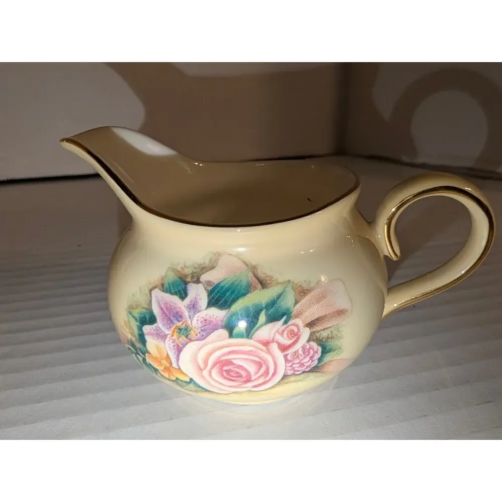 Vintage Crystal Cathedral Hour Of Power Bone China Tea Pot Sugar Bowl Creamer
